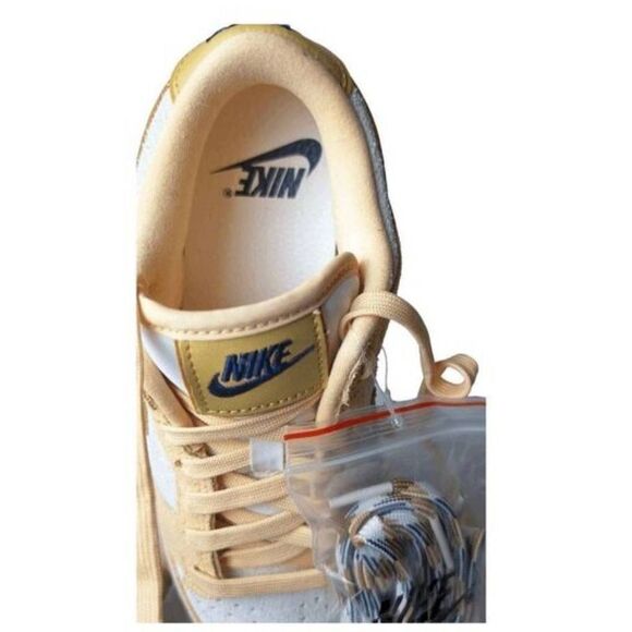 NWT Nike Dunk Low LX 'Gold Suede' Sneakers Size 6.5 - Picture 8 of 8